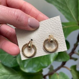Gold hoop earrings